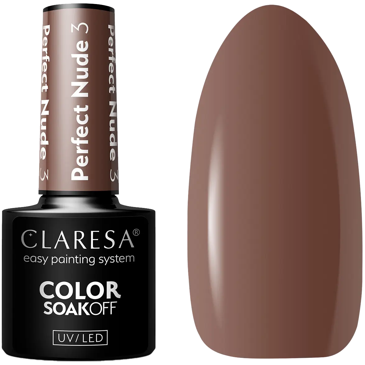 Гибридный лак для ногтей 3 Claresa Perfect Nude, 5 гр